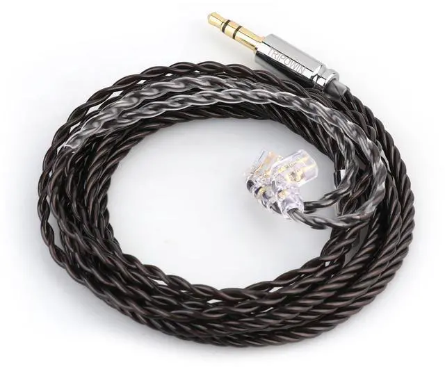 Main image of Tripowin Mirage IEM Cable, 4N HiFi IEM Upgrade Replacement Eord | 30AWG OCC, with 3.5mm Audio Jack for in-Ear Monitor Audiophile Musician, Recessed 2pin