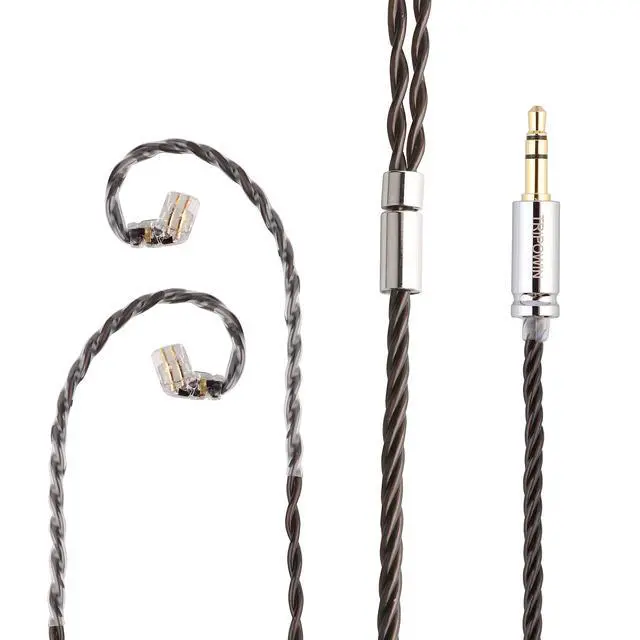 Alt view image 2 of 6 - Tripowin Mirage IEM Cable, 4N HiFi IEM Upgrade Replacement Eord | 30AWG OCC, with 3.5mm Audio Jack for in-Ear Monitor Audiophile Musician, Recessed 2pin