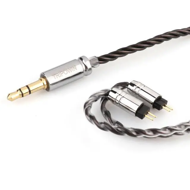 Alt view image 3 of 6 - Tripowin Mirage IEM Cable,30AWG OCC 4N HiFi IEM Upgrade Replacement Cable, with 3.5mm Audio Jack for in-Ear Monitor Audiophile Musician(2pin 0.78mm)