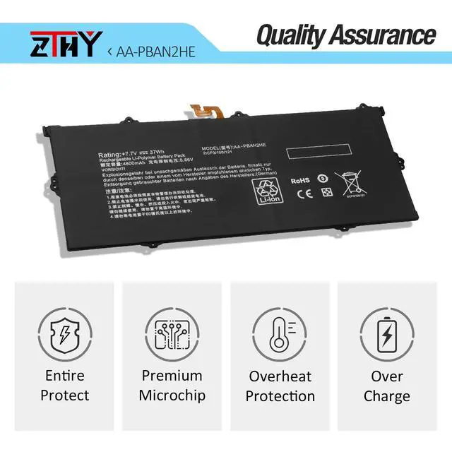 Alt view image 5 of 7 - AA-PBAN2HE Laptop Battery Replacement for Samsung Galaxy Book Go 340XLA | NP340XLA, 5G 545XLA NP545XLA, LTE 345XLA NP345XLA NP345XLAA, Chromebook Go 14 340XDA XE340XDA XE340XDA-KA1IT BA43-00399A 37Wh