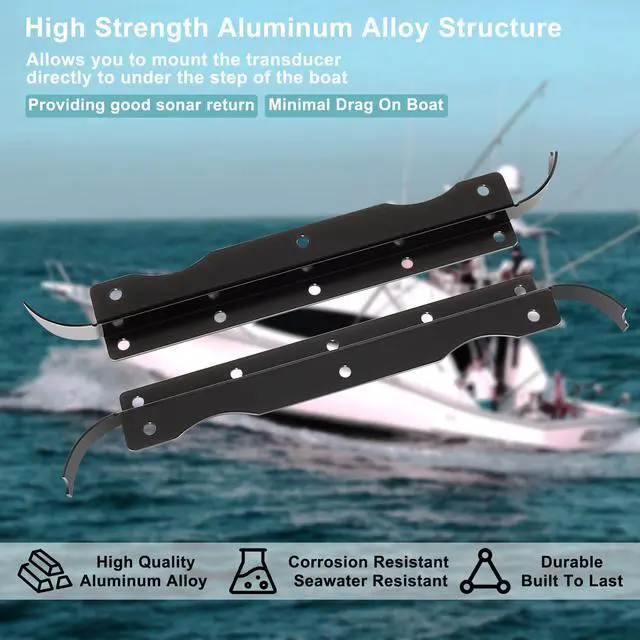 Alt view image 3 of 7 - 000-12602-001 Transducer Flush Mount Bracket, SS3D & TTLSCN Skimmer Flush Mount Compatible with StructureScan 3D Skimmer Transducer and TotalScan Skimmer