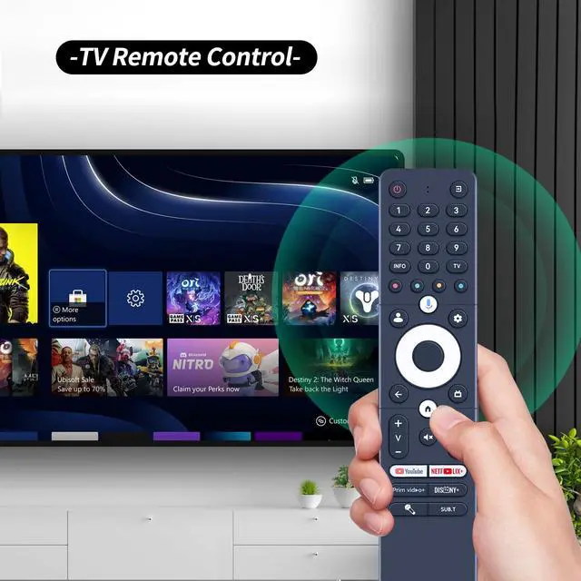 Alt view image 2 of 7 - New SRC-4020-01 Voice Remote Control Replacement Fit for Vision Caixun SANSUI Thomson SMART TECH Voice LCD TV