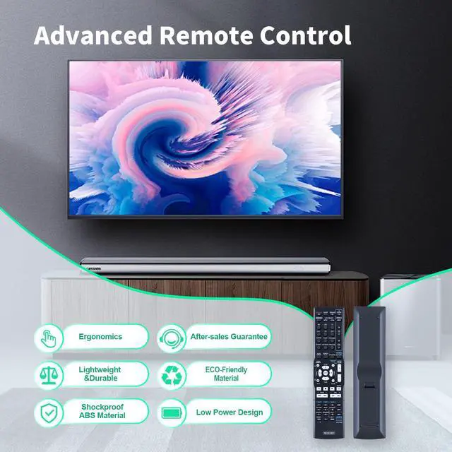 Alt view image 3 of 7 - AXD7586 New Remote Control Replacement for Pioneer VSX-520-S VSX-1121 VSX-D514-S VSX-31 7.1-Channel AV A/V Receiver System=