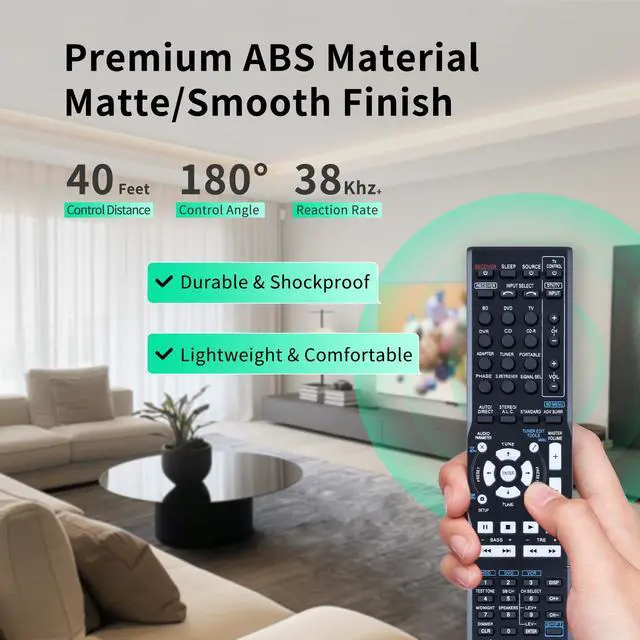 Alt view image 5 of 7 - AXD7586 New Remote Control Replacement for Pioneer VSX-520-S VSX-1121 VSX-D514-S VSX-31 7.1-Channel AV A/V Receiver System=