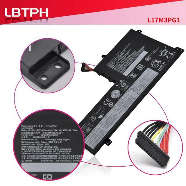 Alt view image 2 of 6 - L17M3PG1 Battery for Lenovo Legion Y530-15ICH Y730-15ICH Y740-15ICHG | Y7000-2019 Y7000P-1060 Series L17C3PG2 L17S3PG1 L17C3PG1 L17L3PG1 L17M3PG2 L17M3PG3 11.55V 57Wh