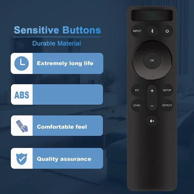 Alt view image 5 of 7 - Replaced Remote Compatible with VIZIO Sound Bar V51x-J6 SB3241n-H6 P514a-H6 | V21-H8R V51-H6 M512a-H6 M51ax-J6 P514a-H6 M51a-H6 Home Theater D210-J