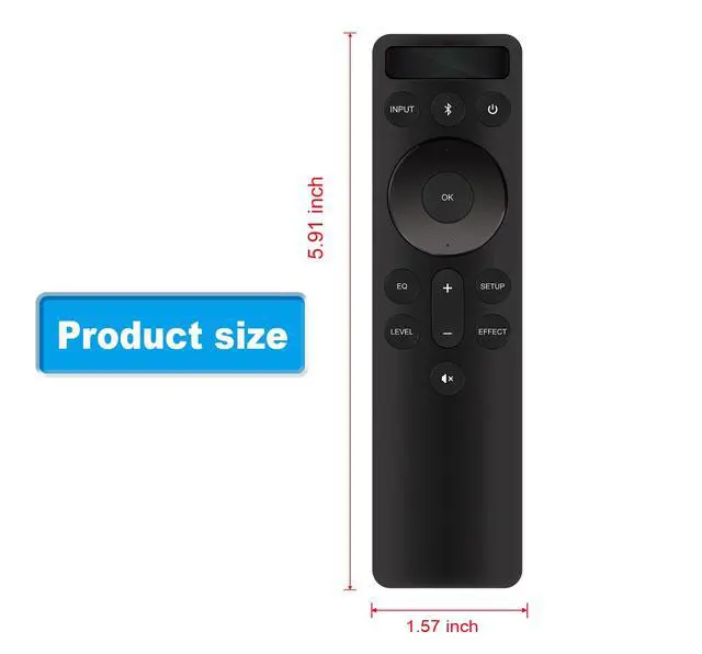 Alt view image 4 of 7 - Replaced Remote Compatible with VIZIO Sound Bar V51x-J6 SB3241n-H6 P514a-H6 | V21-H8R V51-H6 M512a-H6 M51ax-J6 P514a-H6 M51a-H6 Home Theater D210-J