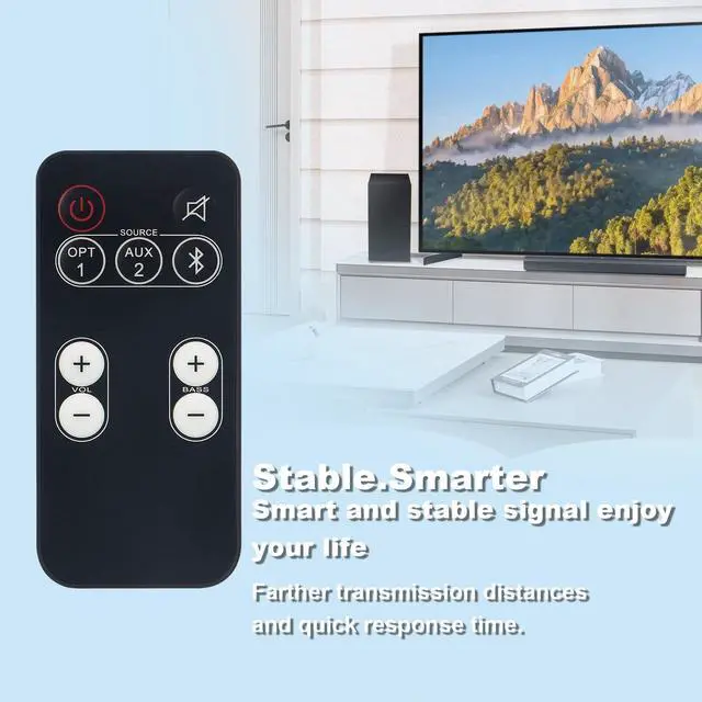 Alt view image 4 of 7 - Replace Remote Control fit for Polk Audio Sound Bar Speaker System FR1 | RE9520-1 DSB1 D581 RE95201