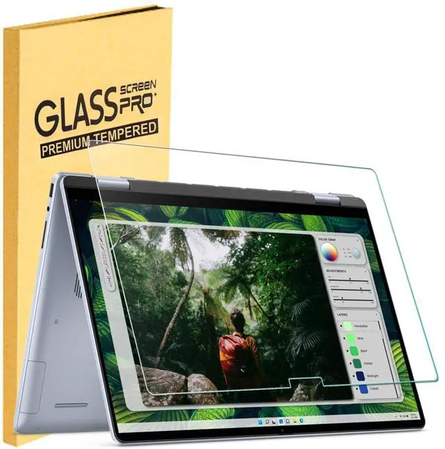Main image of Tempered Glass Screen Protector for 2026 New Dell 16 Plus 2-in-1 (DB06250) & Dell 16 7640 (2-in-1) 16 inch Laptop 9H Hardness Anti-Scratch, Ultra HD Clear