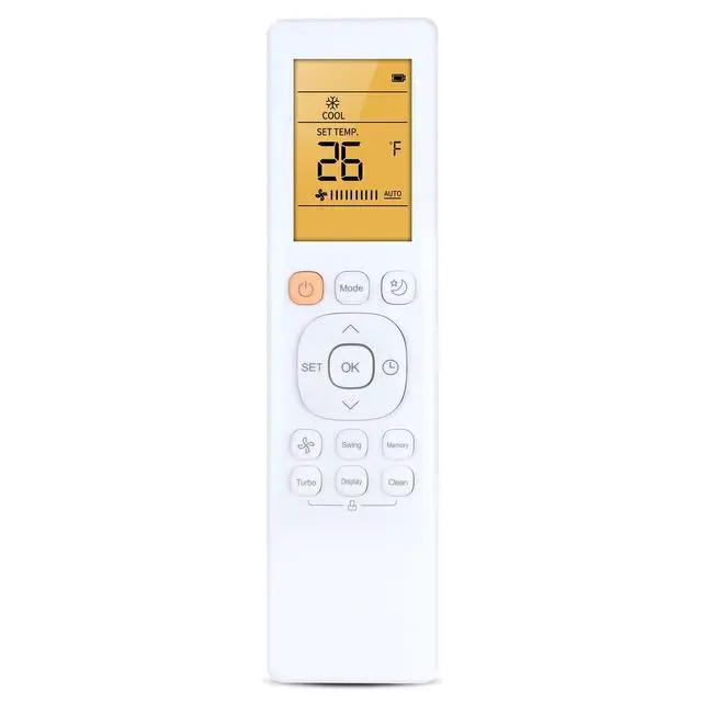 Alt view image 3 of 4 - RG10B(D2)/BGEF Replacement Remote for Mirage Air Conditioner | Display, Backlit Screen