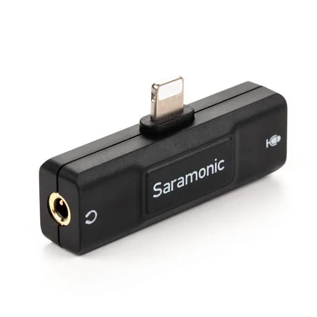 Alt view image 3 of 6 - SR-EA2D Lightning Audio Interface with 3.5mm TRS or TRRS Mic Input and 3.5mm Headphone Out for Apple iPhones and iPads with Lightning, Black