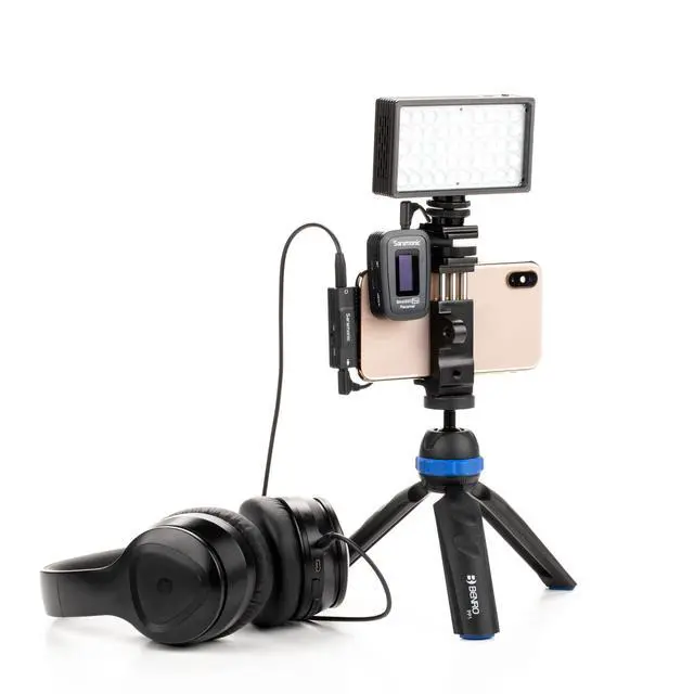 Alt view image 5 of 6 - SR-EA2D Lightning Audio Interface with 3.5mm TRS or TRRS Mic Input and 3.5mm Headphone Out for Apple iPhones and iPads with Lightning, Black