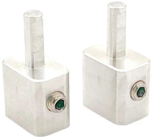 Main image of Pair of Aluminum Dual 8 Gauge to Single 8 car Audio Dual Speaker Gauge Amplifier -Four Stainless Steel Screws