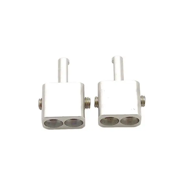 Alt view image 3 of 3 - Pair of Aluminum Dual 8 Gauge to Single 8 car Audio Dual Speaker Gauge Amplifier -Four Stainless Steel Screws