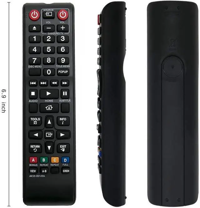 Alt view image 3 of 6 - Replacement Remote Controller fit for BD-H5900 BD-JM57C BD-E6100 Samsung Blu-ray Disc Player