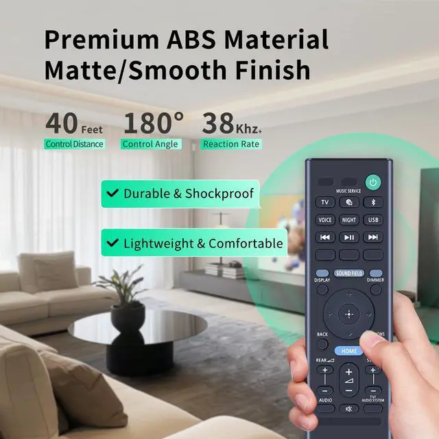 Alt view image 5 of 7 - RMT-AH514U Remote Control Replacement for Sony HT-A3000 3.1ch Dolby Atmos Soundbar Surround Sound Home Theater System