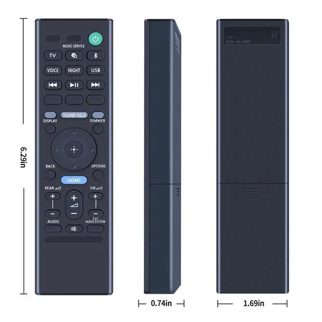 Alt view image 6 of 7 - RMT-AH514U Remote Control Replacement for Sony HT-A3000 3.1ch Dolby Atmos Soundbar Surround Sound Home Theater System