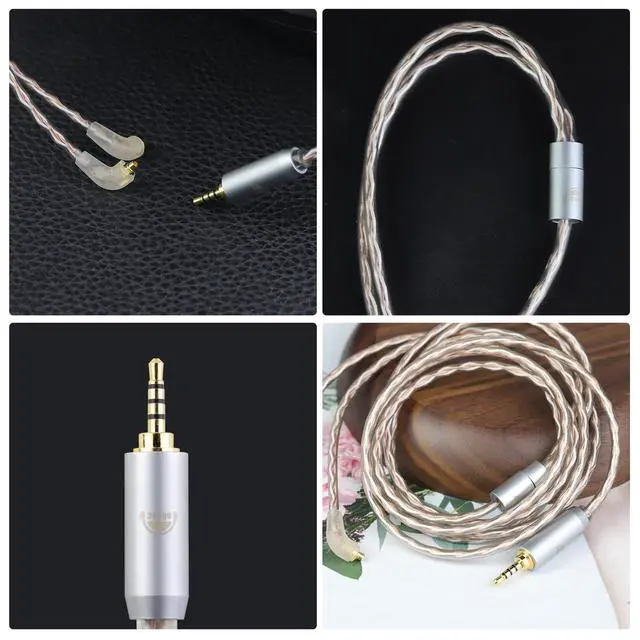Alt view image 3 of 6 - ER4SR to 2.5MM Upgraded Replacement Cable for Etymotic Earphones Cable 4 Core for Etymotic ER4SR ER4XR ER3XR ER3SE ER2XR ER2SE LN008099 3.94FT