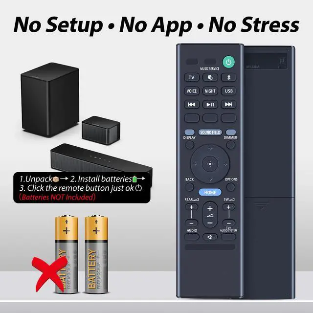 Alt view image 7 of 7 - RMT-AH514U Remote Control Replacement for Sony HT-A3000 3.1ch Dolby Atmos Soundbar Surround Sound Home Theater System