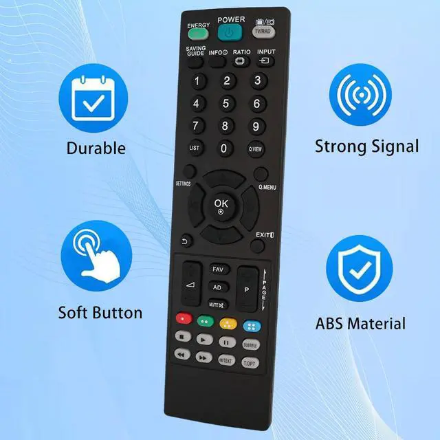 Alt view image 3 of 6 - Replacement Remote Control for LG 42PA4500-UF 47LS4500-UD 47LS4500-UD 55LS4500-UD LED Smart HDTV TV