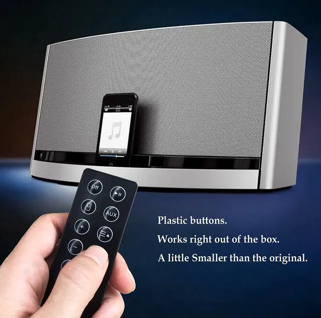 Alt view image 4 of 7 - Replacement Remote Control for Bose SoundDock Series 2 3 Portable Digital Music System Series II III for Bose Sounddock 10