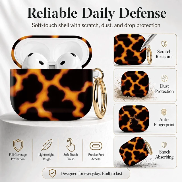 Alt view image 2 of 7 - Compatible with Airpod 4 Case,TPU Cute Pattern Protective, Shockproof Anti Scratch Case with Keychain Ring, Supports Wireless Charging(Abstract Orange Black)