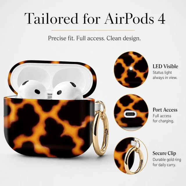 Alt view image 6 of 7 - Compatible with Airpod 4 Case,TPU Cute Pattern Protective, Shockproof Anti Scratch Case with Keychain Ring, Supports Wireless Charging(Abstract Orange Black)