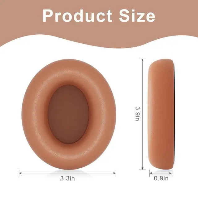 Alt view image 5 of 7 - Replacement Ear Pads Cover Compatible with Beats Studio Pro Over-Ear Headphone, Dune Ear Pads Cushions