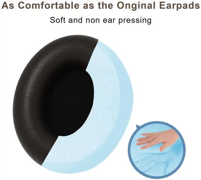 Alt view image 6 of 7 - Replacement Ear Pads Cover Compatible with Beats Studio Pro Over-Ear Headphone, Brown Ear Pads Cushions