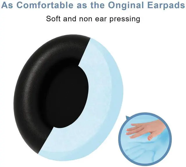 Alt view image 6 of 7 - Replacement Ear Pads Cover Compatible with Beats Studio Pro Over-Ear Headphone, Black Ear Pads Cushions