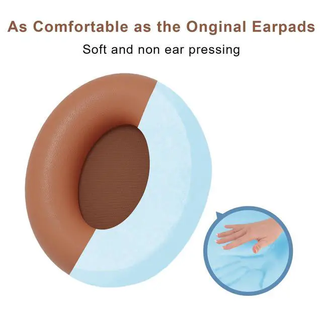 Alt view image 6 of 7 - Replacement Ear Pads Cover Compatible with Beats Studio Pro Over-Ear Headphone, Dune Ear Pads Cushions
