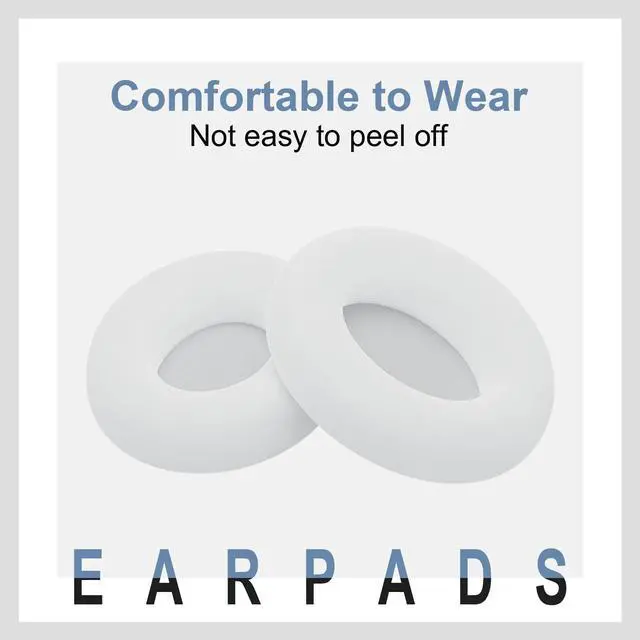 Alt view image 4 of 7 - Replacement Ear Pads Cover Compatible with Beats Studio Pro Over-Ear Headphone, White Ear Pads Cushions
