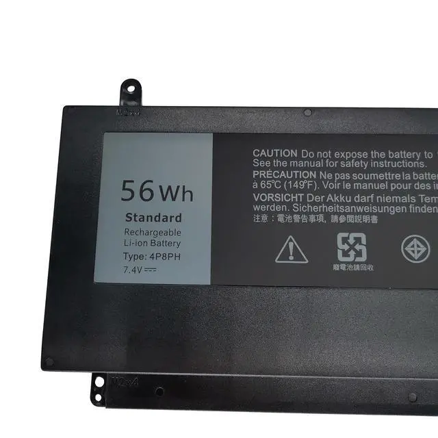 Alt view image 2 of 6 - 4P8PH Replacement Laptop Battery Compatible with Dell Inspiron 15 7000 7537 7547 7548 NSPIRON 5000 N7547 N7548 Series Notebook G05H0 0G05H0 OPXR51 D2VF9-7.4V 56Wh/7410mAh