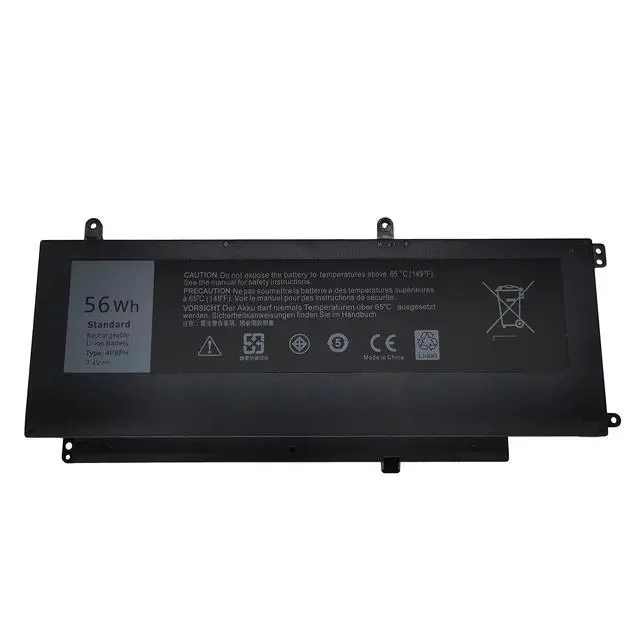 Alt view image 4 of 6 - 4P8PH Replacement Laptop Battery Compatible with Dell Inspiron 15 7000 7537 7547 7548 NSPIRON 5000 N7547 N7548 Series Notebook G05H0 0G05H0 OPXR51 D2VF9-7.4V 56Wh/7410mAh