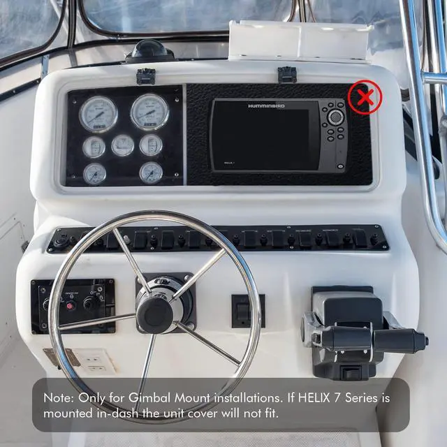 Alt view image 7 of 7 - Humminbird Fish Finder Cover for Humminbird Helix 7/Helix 5 All Series, Rainproof, Sunproof and dustproof (Helix 7 Cover)
