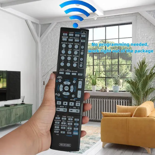 Alt view image 2 of 7 - Universal Replacement Remote Control for Pioneer AXD7694 AXD7666 VSX-53 VSX-1019AH SC-61 VSX-D414-S 7.1-Channel Home Theater AV A/V Receiver System