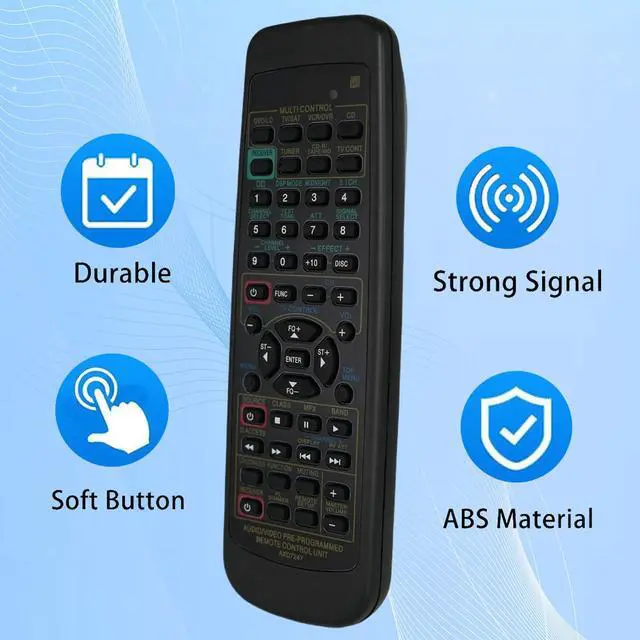 Alt view image 7 of 7 - Replacement Remote Control for Pioneer AXD7246 XXD3038 XXD3039 VSX-D412 VSX-D412-K VSX-D412-S VSX-D309 Audio Video Multi-Channel Receiver