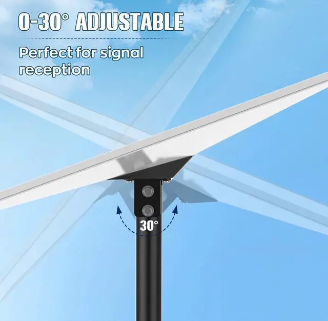Alt view image 3 of 7 - Starlink Gen 3 Mounting Kit with Pipe Adapter, 7.5FT Gen 3 Starlink Pole Mount, Height Adjustable Starlink Gen 3 Mount Plate Accessories