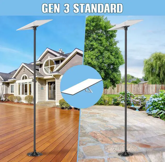 Alt view image 6 of 7 - Starlink Gen 3 Mounting Kit with Pipe Adapter, 7.5FT Gen 3 Starlink Pole Mount, Height Adjustable Starlink Gen 3 Mount Plate Accessories