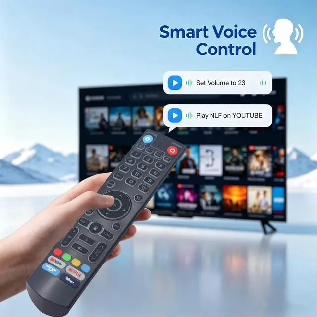 Alt view image 2 of 7 - New Backlight V5 Pro Voice Remote, Compatible with vSeeBox V1/ V2/ V3/ V5 Pro/ V3 Plus/ V1 Max/Elite/Max Series