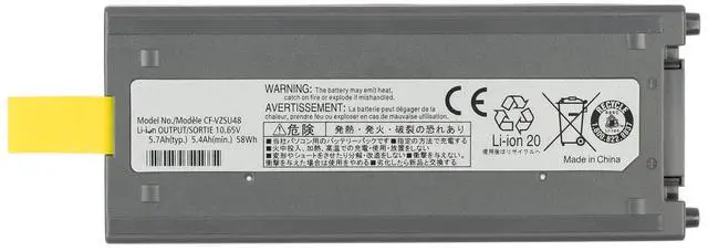 Main image of CF-VZSU48U 10.65V 58Wh New Laptop Battery for Panasonic Toughbook CF19 CF-19 MK1 MK2 MK3 MK4 MK5 MK6 MK7 MK8 Series CF-VZSU28 CF-VZSU48 CF-VZSU48R CF-VZSU50 CF-VZSU58U