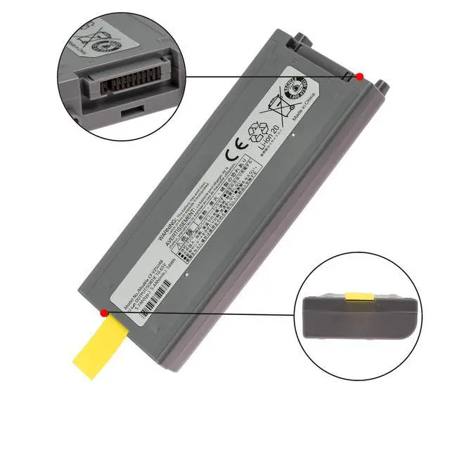 Alt view image 5 of 7 - CF-VZSU48U 10.65V 58Wh New Laptop Battery for Panasonic Toughbook CF19 CF-19 MK1 MK2 MK3 MK4 MK5 MK6 MK7 MK8 Series CF-VZSU28 CF-VZSU48 CF-VZSU48R CF-VZSU50 CF-VZSU58U
