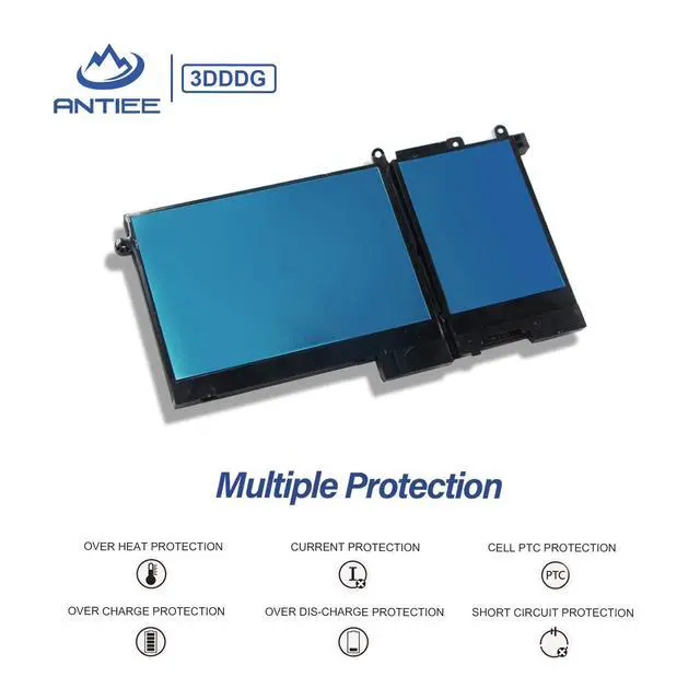 Alt view image 6 of 7 - 42Wh 3DDDG Laptop Battery for Dell Latitude 5280 5288 5290 5480 5488 | 5490 5491 5495 5580 5590 E5280 E5480 E5580 E5490 E5590 Precision 3520 3530 Series 3VC9Y 049XH 45N3J 080JT9 RRJDX 11.4V 3Cell