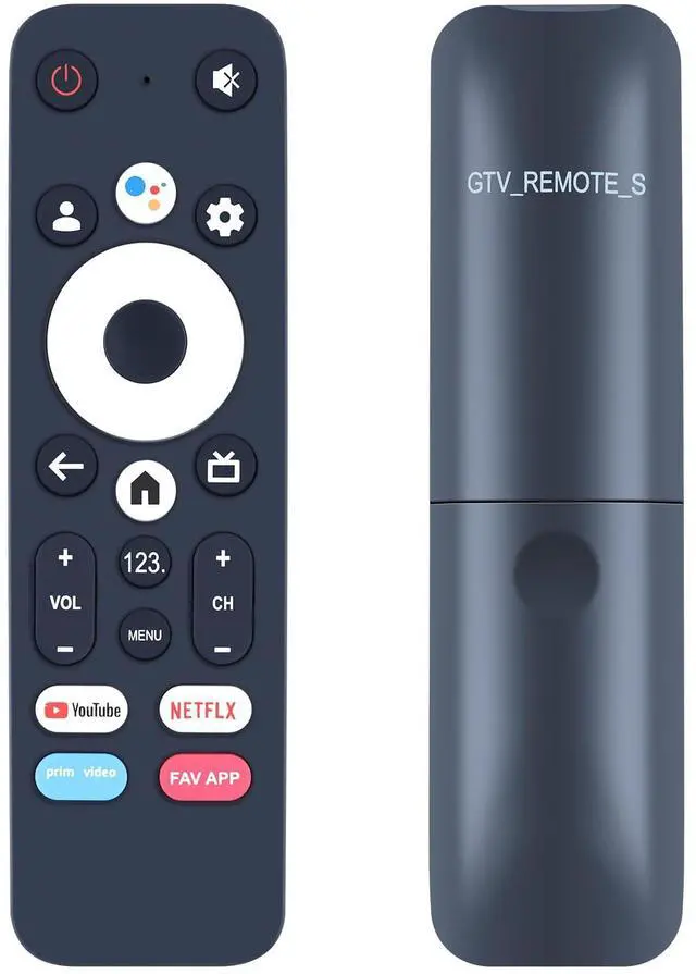 Main image of GTV_Remote_S Replacement Voice Remote for Element Smart Google TV | Compatible Models: E300AD32G E650AE55G E650AE65G EMQ600AE100G E450AD43G E450AD50G E450AD55G E450AD70G, Easy Pairing