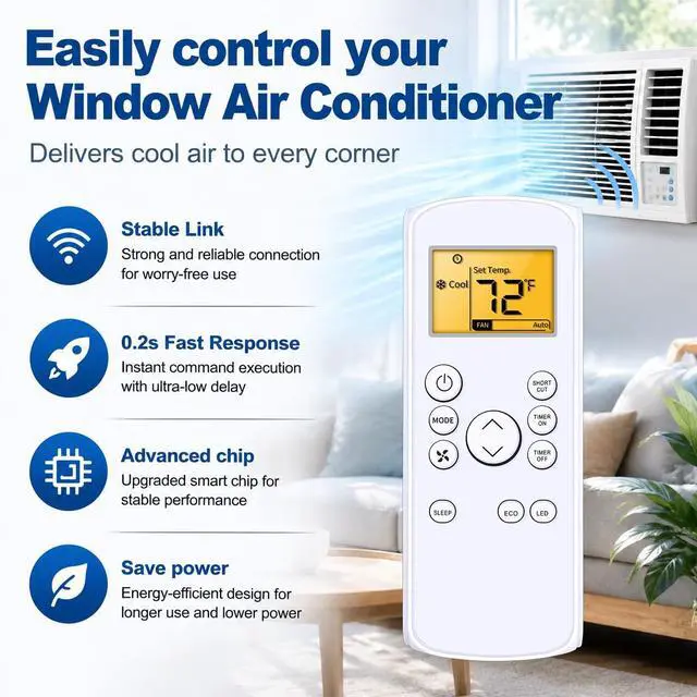 Alt view image 2 of 7 - RG57J4(B)/BGCEU1 Remote Control for Midea/Toshiba/Mirage Air Conditioner | MAW08S1JWT-B MAW12S1JWT-B MAW05R1JWT-B MAW06R1JWT-B