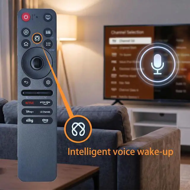Alt view image 6 of 7 - Replacement Magic Remote for LG Smart TV with Voice & Pointer | Compatible with AN-MR25GA/MR24GA/MR23GA/MR22GA/MR21GA/MR19BA, AKB76039902, 2019-2025 WebOS, OLED QNED NanoCell UHD 4K 8K TVs