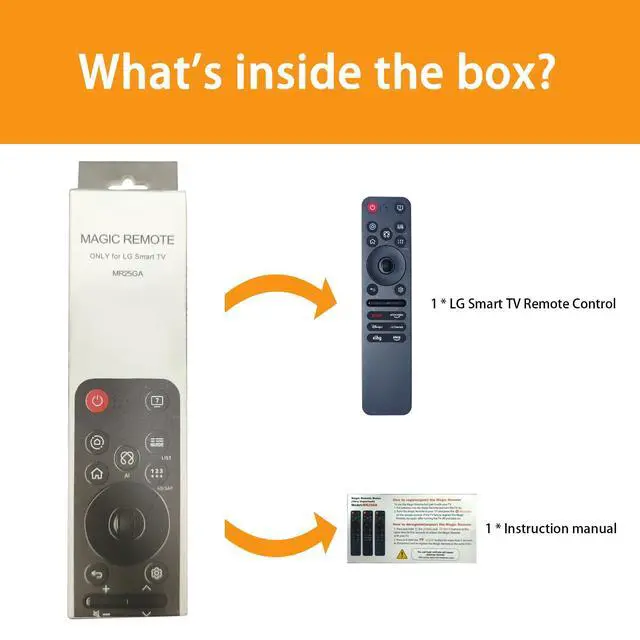 Alt view image 7 of 7 - Replacement Magic Remote for LG Smart TV with Voice & Pointer | Compatible with AN-MR25GA/MR24GA/MR23GA/MR22GA/MR21GA/MR19BA, AKB76039902, 2019-2025 WebOS, OLED QNED NanoCell UHD 4K 8K TVs