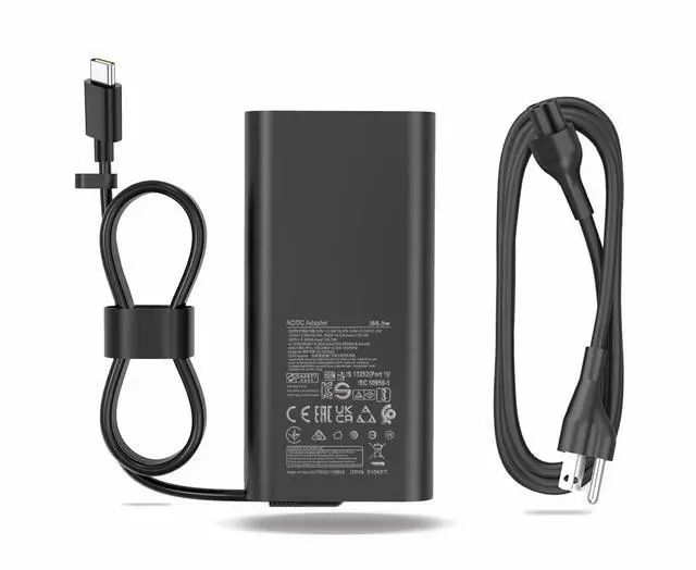 Main image of 165W USB-C Gan Adapter Compatible with DELL Pro Max 16/18 ma16250 mb16250 | Precision 5690 5680 / Latitude 7450 7650 / HA165PM210 LA165PM210 Gaming Laptop Charger 28V