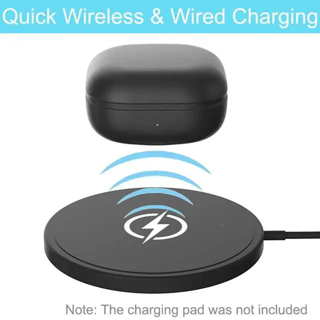 Alt view image 4 of 7 - Charging Case for Galaxy Buds Pro (1st Gen, SM-R190) - Charger Case Cover Dock USB-C Cable for Samsung Galaxy Buds Pro Earbuds (700mah, Black)