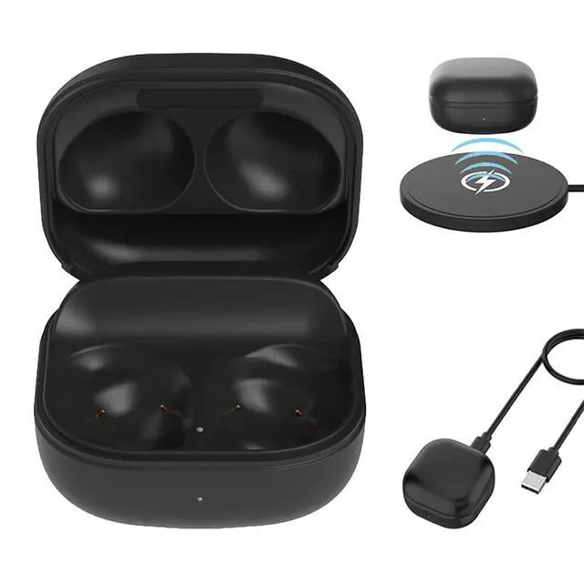 Alt view image 7 of 7 - Charging Case for Galaxy Buds Pro (1st Gen, SM-R190) - Charger Case Cover Dock USB-C Cable for Samsung Galaxy Buds Pro Earbuds (700mah, Black)